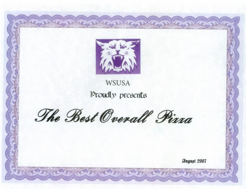 Weber State University Best Pizza &mdash; 2007
